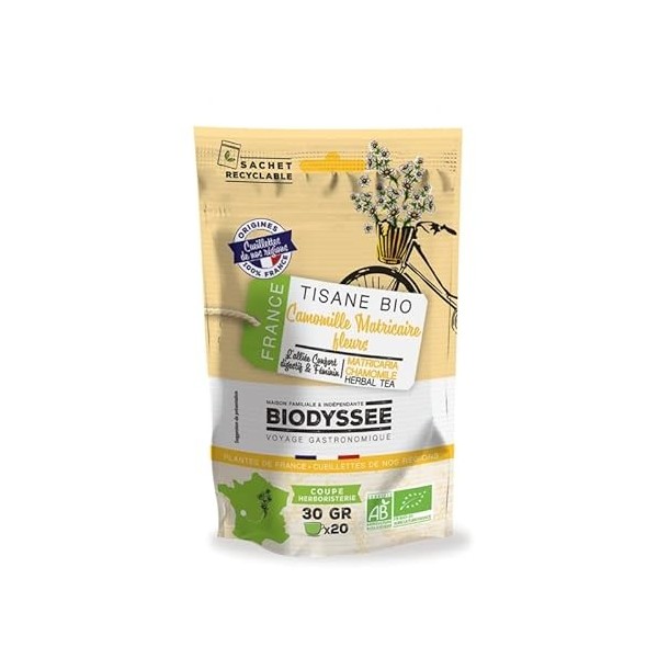 Biodyssée Tisane Camomille Matricaire Fleurs 30g