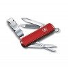 Victorinox Nailclip 580, Swiss Made, 8 Fonctions, Lime à Ongles, Coupe-Ongles, Lame, Ciseaux, Noir