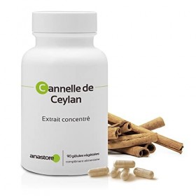 Cannelle de Ceylan* Antioxydant* 250 mg / 90 gélules * Fabriqué en FRANCE