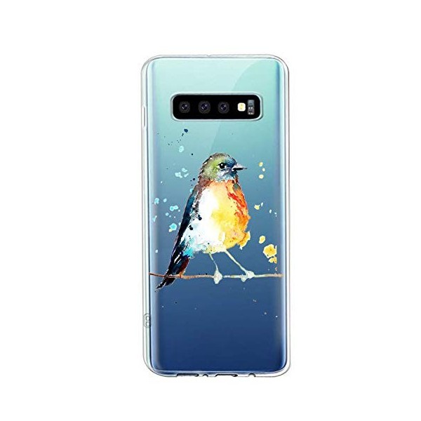 Oihxse Cristal Clear Coque pour Samsung Galaxy S11 Silicone TPU Souple Protection Etui [Jolie Aquarelle Animal Design] Anti-C