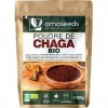 Poudre de Chaga Bio 150G | Tonifiant, Antioxydant, 8,9% Bêta-glucanes, Défenses Immunitaires | Qualité Supérieure