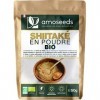 Shiitaké en Poudre Bio 50G | 100% Champignons Shiitaké | Umami, Vitalité, Immunité | Qualité Supérieure