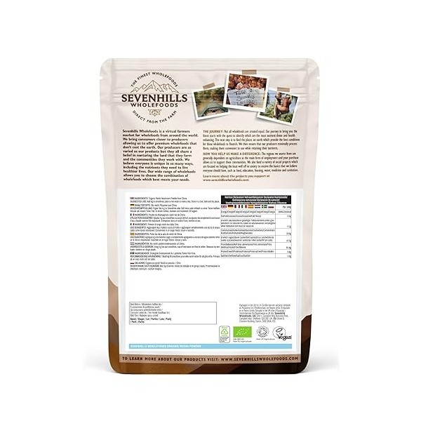 Sevenhills Wholefoods Poudre de Champignons Bio Reishi 200g