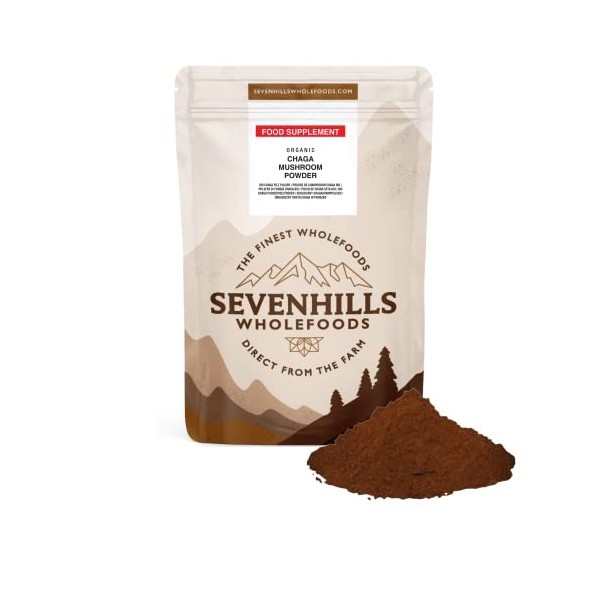 Sevenhills Wholefoods Poudre De Chaga Champignons Bio 200g