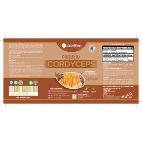 JeaKen - PREMIUM CORDYCEPS - 60 Capsules de Cordyceps Militaris - Poudre de Champignon Cordyceps Sinensis - Améliore l’Energi
