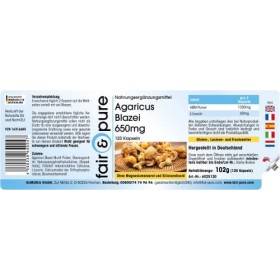Fair & Pure® - Agaricus Blazei ABM - 120 gélules - 2 mois dapprovisionnement