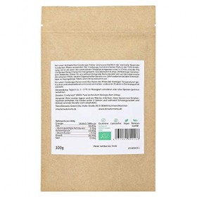 Terra Elements Cordyceps bio en poudre 100 g I 100% pure I vegan I qualité crue
