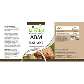 Fairvital | ABM 500mg - Extrait dAgaricus Blazei - VEGAN - 90 gélules - 45% de polysaccharides