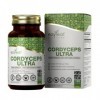 Ezyleaf Cordyceps Ultra Lions Mane & Vitamine C Supplément | 120 Capsules Champignons - Champignon Cordyceps 650mg Criniere d