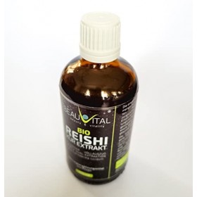 Bio Reishi Extrait liquide Ganoderma lucidum par double extraction en glycérine, 100 ml