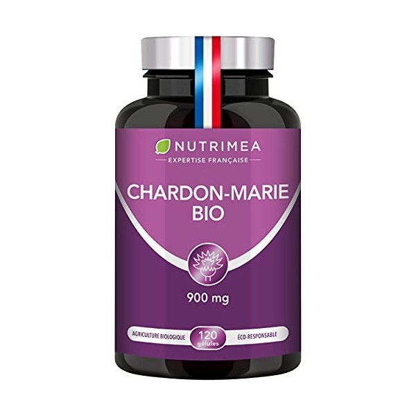 Chardon Marie BIO - Poudre de Graines Pure Sans Excipient - Complément Foie Triple Action : Détoxification, Protection & Renf