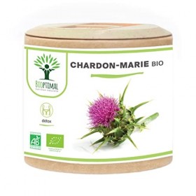 Chardon Marie Bio - Bioptimal - Complément Alimentaire - Dépuratif Naturel Détox Foie Digestion - 100% Pur - Silymarine Silyb
