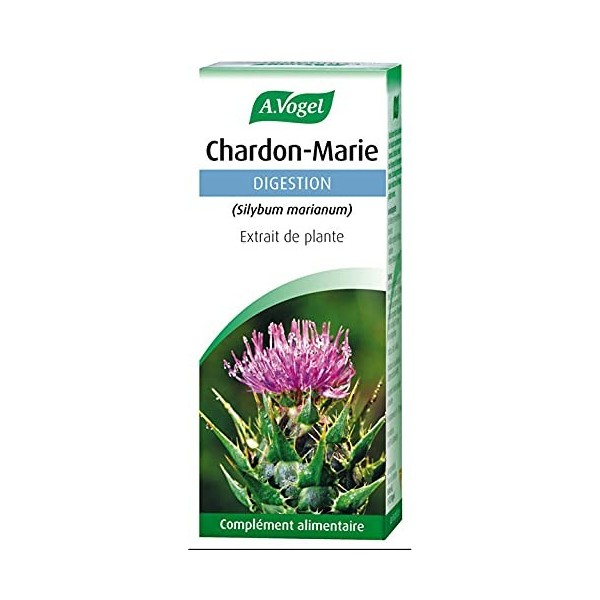 A.VOGEL - Chardon-Marie - Complément alimentaire à Base dExtrait de Plante - Actions Ciblées Digestion - Flacon 50 ml - Labo