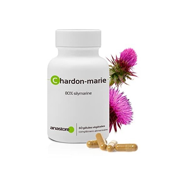 CHARDON-MARIE * 200 mg / 60 gélules * Cardiovasculaire, Digestion, Mal des transports * Garantie Satisfait ou Remboursé * Fab