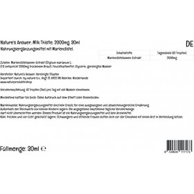 Natures Answer, Milk Thistle Extract Extrait de Graines de Chardon-Marie , Gouttes végétaliennes, 30ml, Testé en Laboratoir