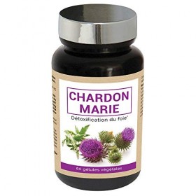 Detox 20 Gélules Foie Puissant et Rapide • Détoxification Foie • Chardon  Marie 250mg Silymarine 200mg + Glutathion 125mg • Sa