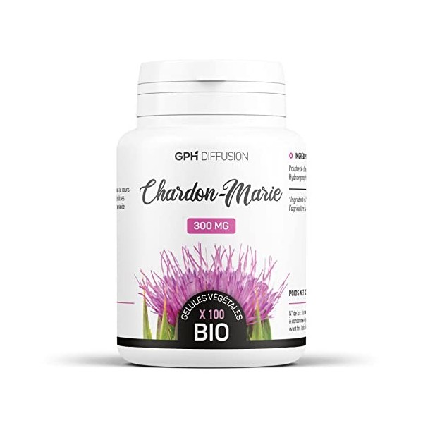 Chardon Marie biologique 300 mg - 100 gélules végétales