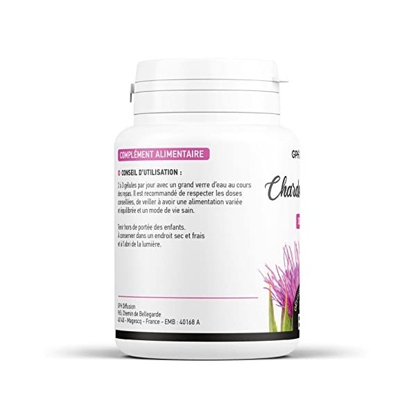 Chardon Marie biologique 300 mg - 100 gélules végétales