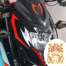 Autocollant de Réservoir de Carburant de Moto, Protection Solide, Autocollants de Moto Très Visibles, élégants, Rouges et Rés