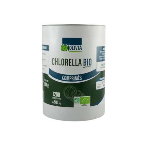 Chlorella Bio - 1200 Comprimés de 500 mg | Format Comprimé | Vegan | Fabriqué en France