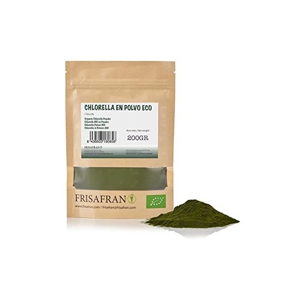 FRISAFRAN - Chlorelle BIO en Poudre 200Gr 