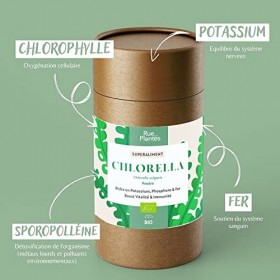 Chlorella poudre bio 100g - Wonder-Plantes - bonne source de protéines végétales