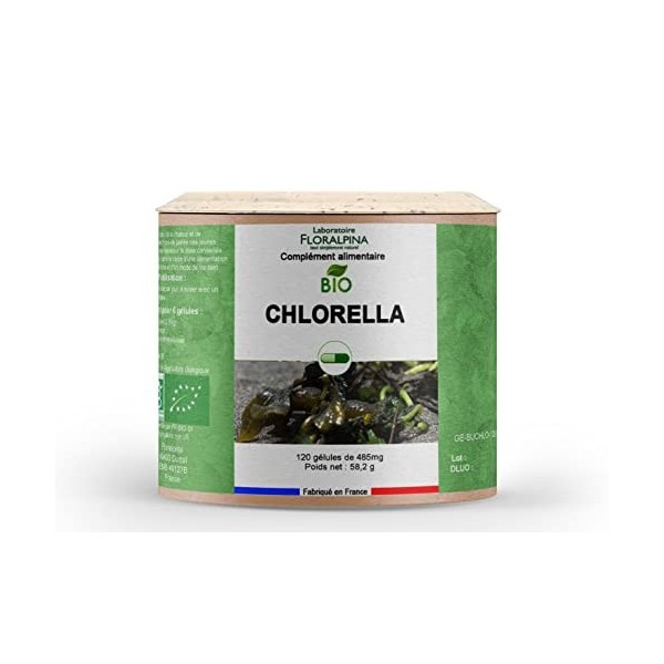 Rue des Plantes - Chlorella bio 120 gélules - capacité purifiante mais aussi celle d’absorber les toxines