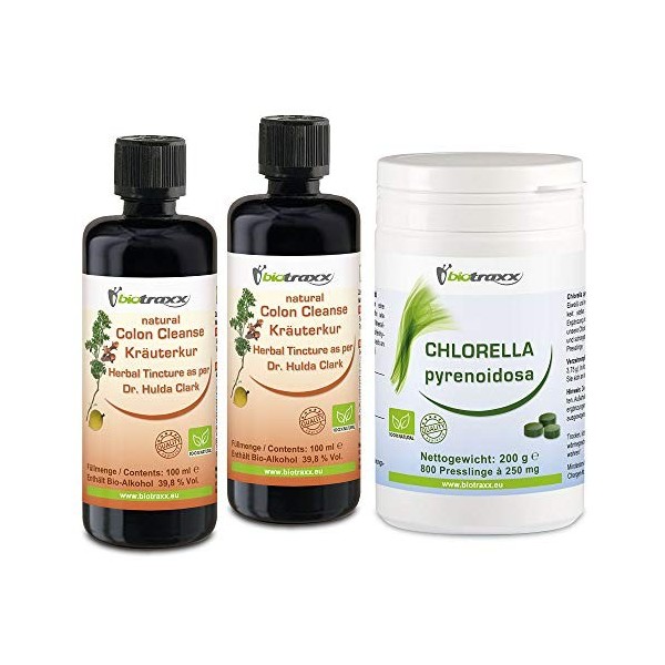 Biotraxx Clou de girofle de noyer Noir + Chlorella XL