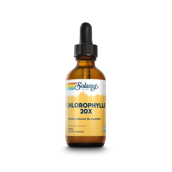 Solaray Chlorophylle 20x Liquide | Detox | Extrait de la feuille de murier | 59ml