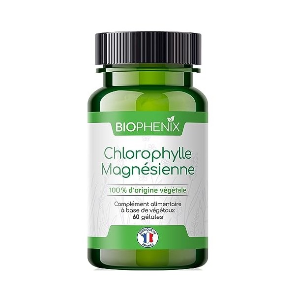 Biophénix Chlorophylle Magnésienne 60 gélules - Complément alimentaire 100% naturel à base de végétaux - Detox - Protection d