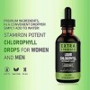 Chlorophyll Liquid Drops, Energy Boost Skin Care Supplément Déodorant Interne Soutien du Système Immunitaire avec Chlorophyll