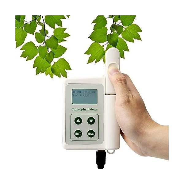 Compteur De Chlorophylle Portatif pour Mesurer La Teneur en Chlorophylle, Analyseur De Nutrition des Plantes en Chlorophylle,