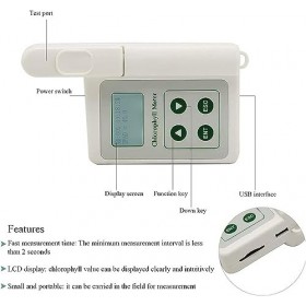 XARONF Testeur de chlorophylle portatif numérique avec écran LCD Chlorophylle: 0,0-99,9 SPAD, for Tester lanalyseur de chlor