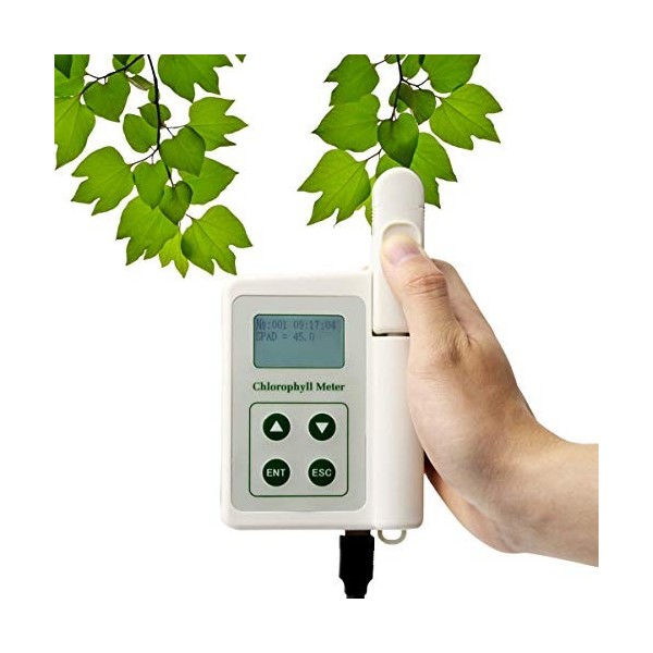 Détecteur de chlorophylle, Compteur Multifonctionnel de chlorophylle pour Plantes, Compteur de Test numérique avec écran LCD,