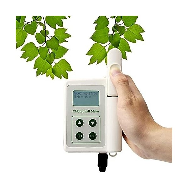 TYS-A Compteur de chlorophylle portable, Analyseur de chlorophylle portable Testeur de chlorophylle, Chlorophylle, 0,0-99,9 S