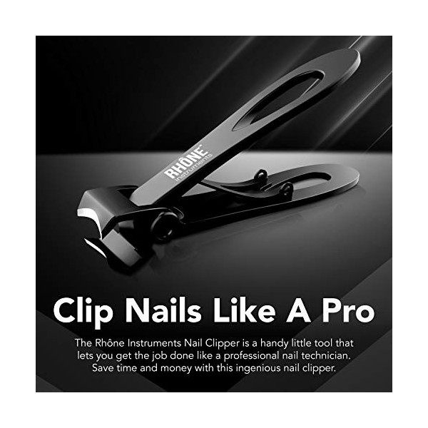 Rhône Instruments – Coupe-ongles – Mâchoire extra large – Qualité chirurgicale – Coupe-ongles pour ongles épais – Manucure, p