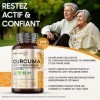 Curcuma Bio en Gélules Avec Poivre Noir Bio et Gingembre Bio 505mg, 365 Gélules Vegan 1 An - Curcuma Complex Puissant, Cert