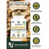 Curcuma BIO Breveté, Extra Fort | Haute Absorption x24 | 300mg par jour | Sans Pipérine, Sans Poivre | Articulations | 30 Gél