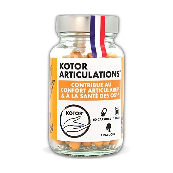 KOTOR ARTICULATIONS | Soulage les Douleurs Articulaires | Santé des Cartilages & Os | Curcuma + Gingembre + Omega 3 + Vitamin