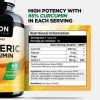 Capsules de Curcuma Puissant - 600 mg par Portion - 53% Plus d’Absorption Grâce à C-Perine - Micronisé Pour 5x Plus de Biodis