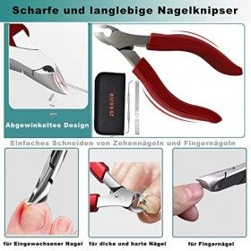 Pinces à Ongles, AIFKUGY Coupe Ongles pour Ongles épais, Ongles Incarnés Pince à Ongles, Acier Inoxydable Coupe-ongles Coupe-