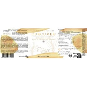 NUTRILYS - Curcumer® - Curcuma Longa Curcumin C3 Complex®, Sans OGM, Huile de Lieu Sauvage - 60 capsules - Pour le système im