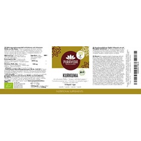 Gélules de Curcuma Bio hautement dosées 150 gélules - 650mg de curcuma au poivre - Sans stéarate de magnésium - Curcumine, 