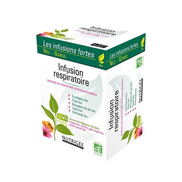 Infusion Respiratoire Bio • Concentrés Végétaux Solubles • Haute Teneur en Principes Actifs • Thym & Echinacée • Issu de l’ag