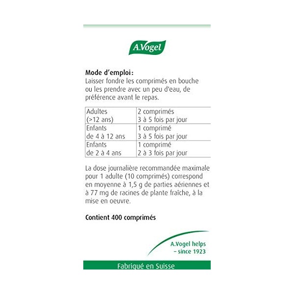 A.VOGEL - Echinaforce® Famille - Complément Alimentaire à Base dExtrait de Plante Fraîche d’Échinacée Bio - Formulé pour Sou