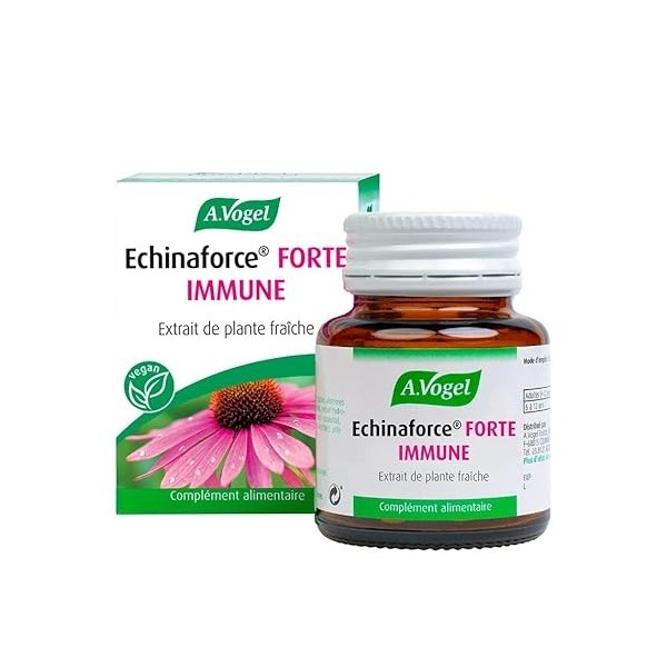 A.VOGEL Echinaforce® Forte IMMUNE- à Base dExtrait de Plante Fraîche d’Échinacée Purpurea Bio - Actions Ciblées lImmunité -