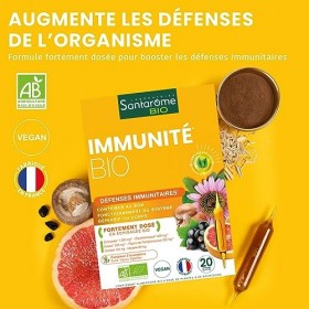 Santarome Bio - Immunité Bio | Complément Alimentaire Immunité | Booste les Défenses Immunitaires - Plantes Bio - Echinacée, 