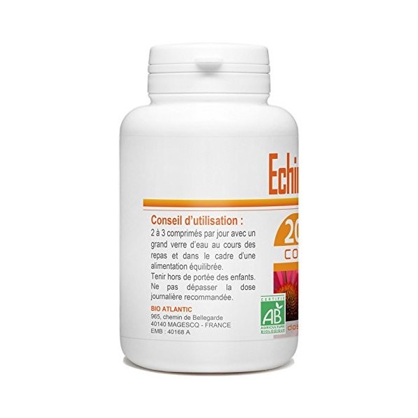 Echinacée Bio 400 mg - 600 comprimés - Bio Atlantic