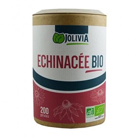 Echinacée Bio - 200 gélules végétales de 210 mg | Format Gélule | Complément Alimentaire | Vegan | Fabriqué en France