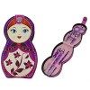 Pauljesus Children and Student nail clippers suit Colored Nail Clippers Lovely Russian Doll Pattern Manicure Tools Manicur.